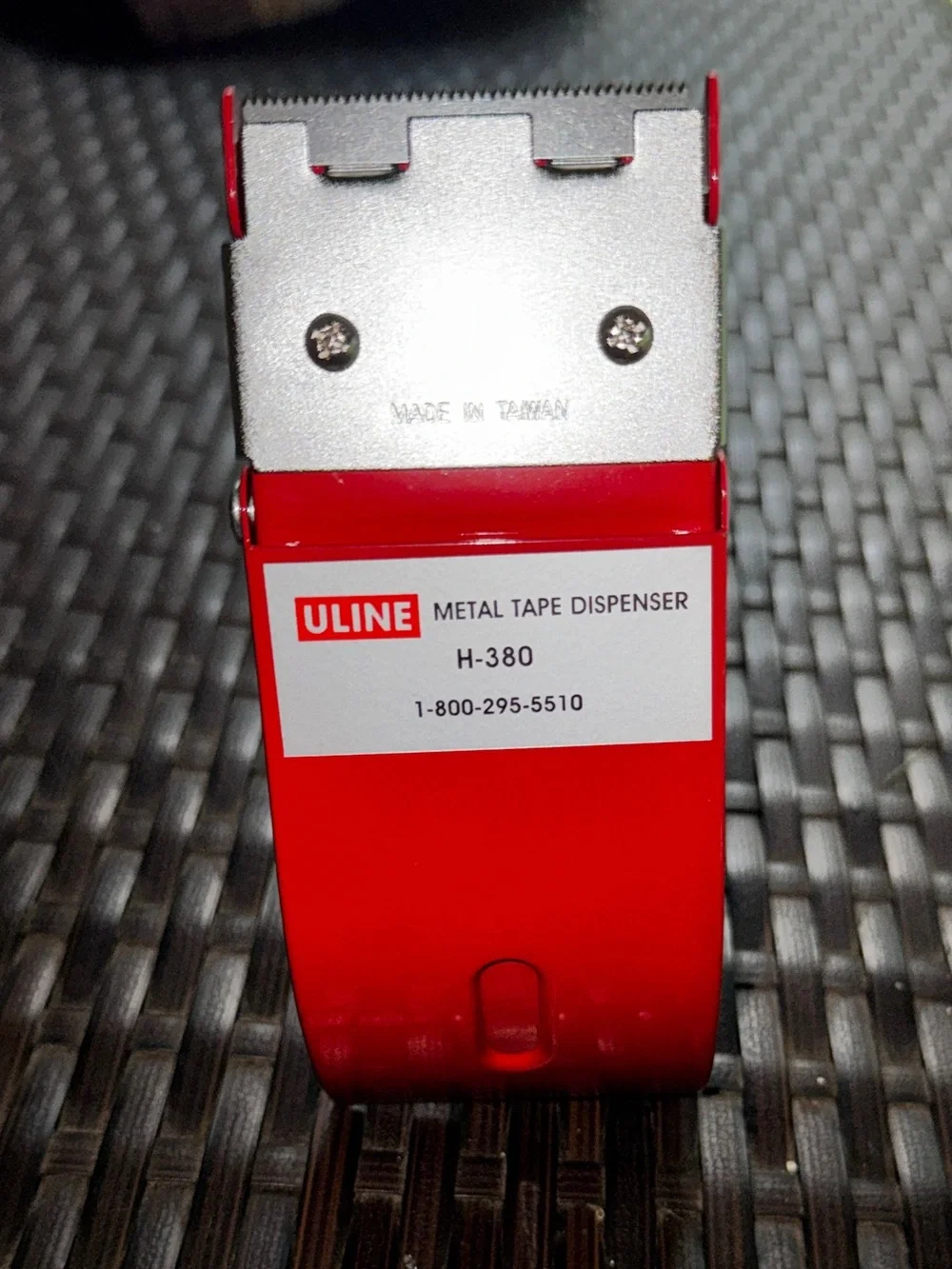 ULINE Red Metal 2” Tape Dispenser NEW